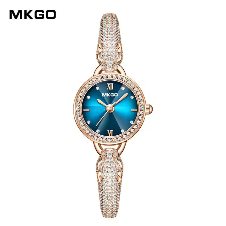 Montre femme quartz à bracelet léopard