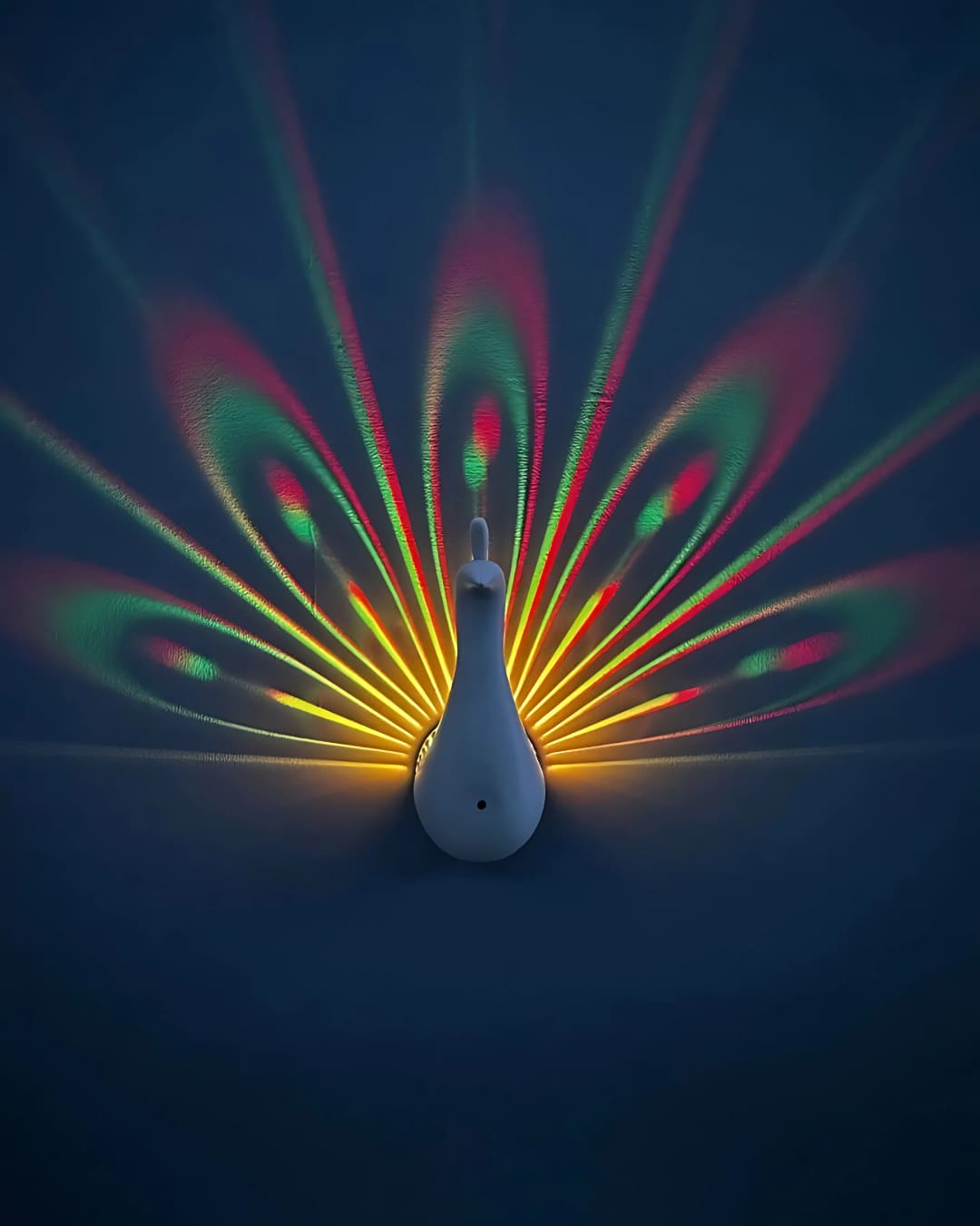 Lampe murale LED Paon – Projection décorative pour la maison