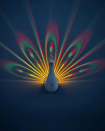 Lampe murale LED Paon – Projection décorative pour la maison
