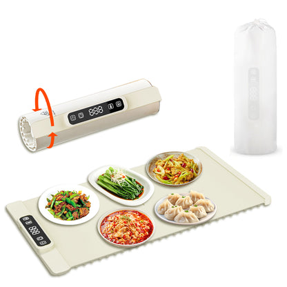 Tapis chauffant portable pour nourriture