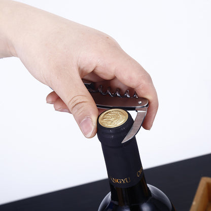 Set Décapsuleur de Bouteilles de Vin en Acier Inoxydable