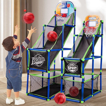kit de jeu complet de basket portable- réglable en hauteur